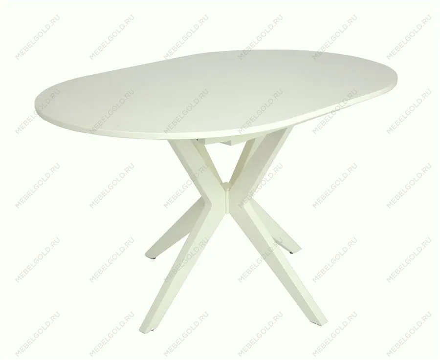 Стол Астерия (Эмаль 11 /шпон Бук) 1300(1750)*900