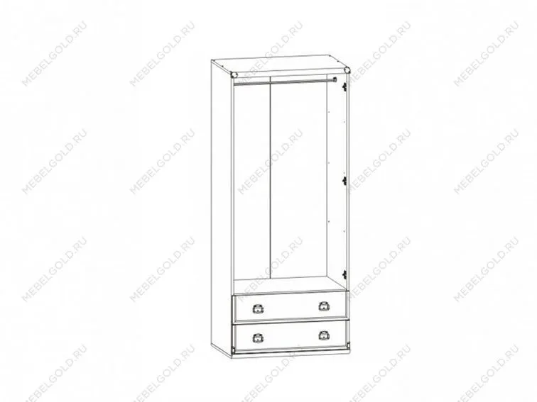 Шкаф со штангой Индиана JSZF2D2S сосна каньон | изображение 4