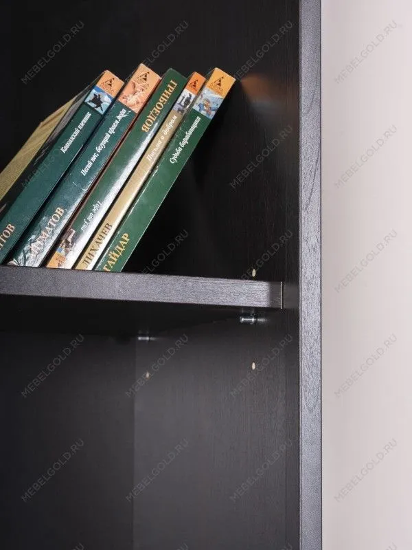 Стеллаж Сириус, 5 полок, 78х35х190 см, черный, дуб венге | изображение 3