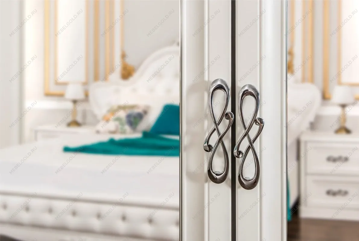 Шкаф Мишель 4-дверный (2+2) без зеркал белый матовый | изображение 2