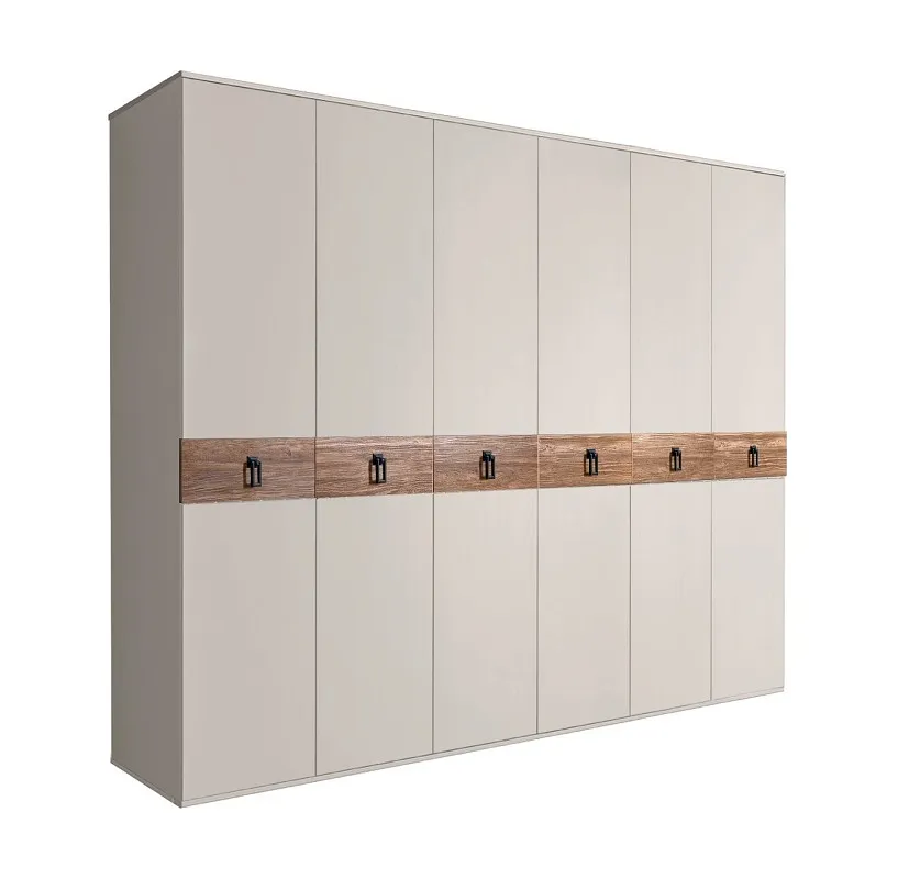 Шкаф 6-ти дв. Bogemia Wood Fa (Шелк/Черный) БМШ2/6(Wo)