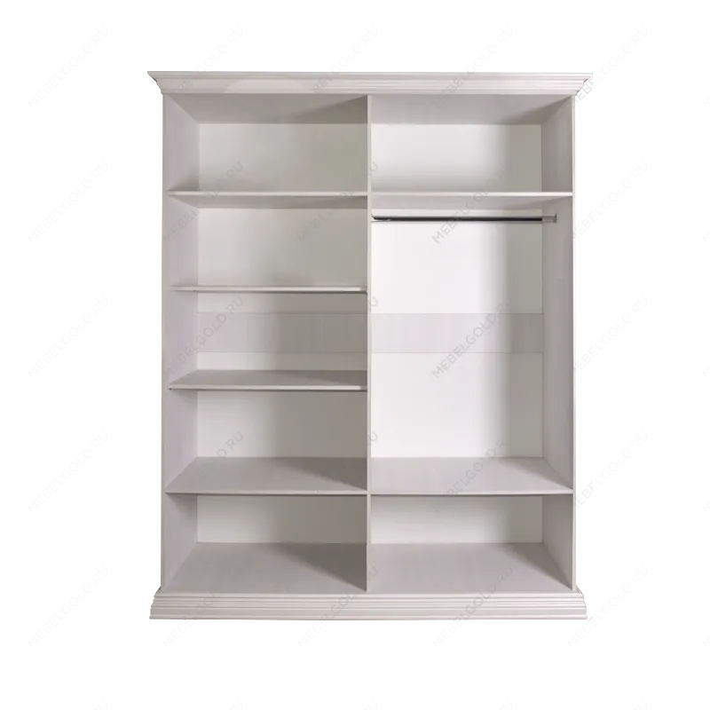 Шкаф 4-х дв. для платья и белья (без зеркал) Амели дуб АМШ2/4 | изображение 1