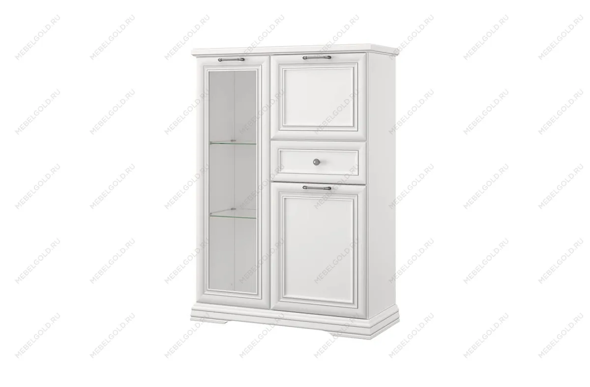 Шкаф с витриной Севилла 1V2D1S