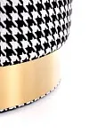 Пуф Halmar ARUNA (черный/белый/золотой) | изображение 3