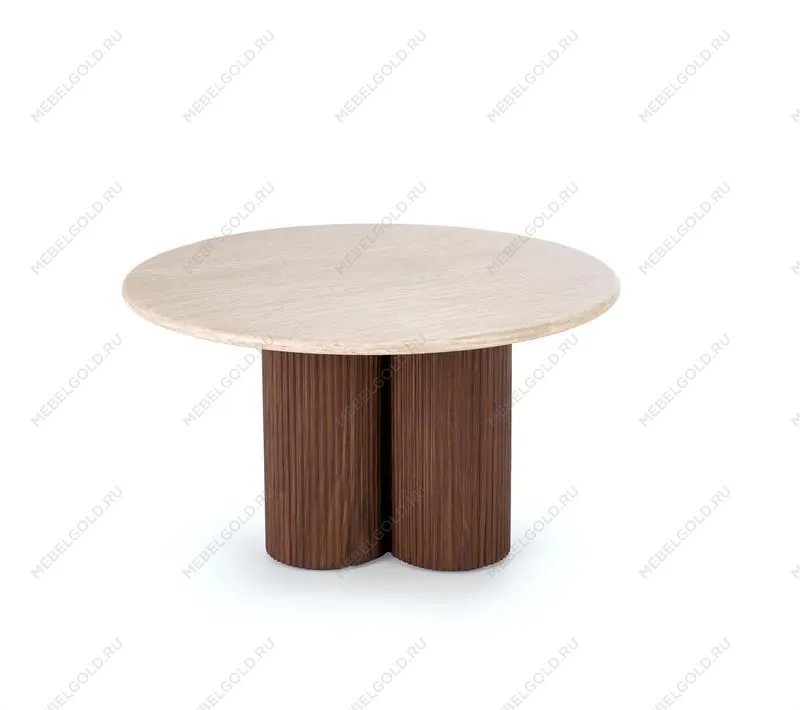 Стол журнальный Halmar DOROTEA (травертин/орех) | изображение 2