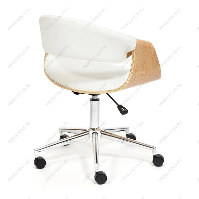 Кресло BEND белый/натуральный/хром | изображение 1