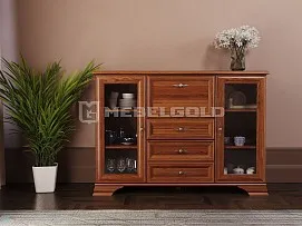 Комод-бар Кентаки KOM2W3S1B каштан