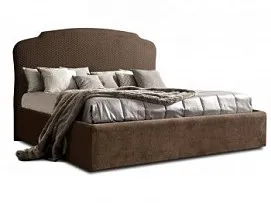 Кровать Римини 1,4 м, с подъемным механизмом (шоколад), РМКР140-1[3], гладкие царги