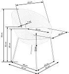 Стул кухонный Halmar K482 (бежевый/черный) | изображение 9