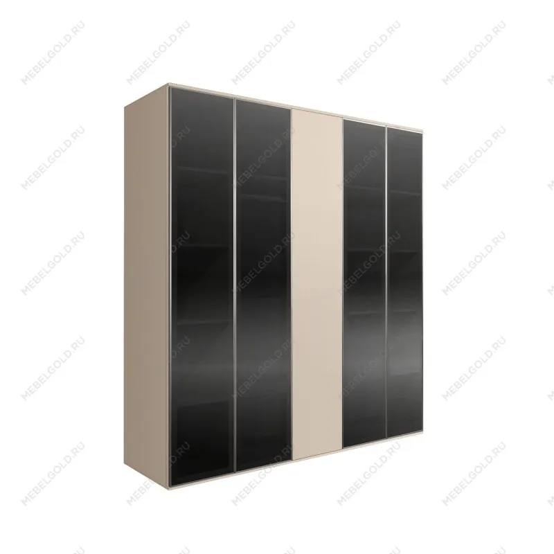 Шкаф 5-ти дв. Bogemia Air (Ваниль/Серебро) БМШ2/5(4)