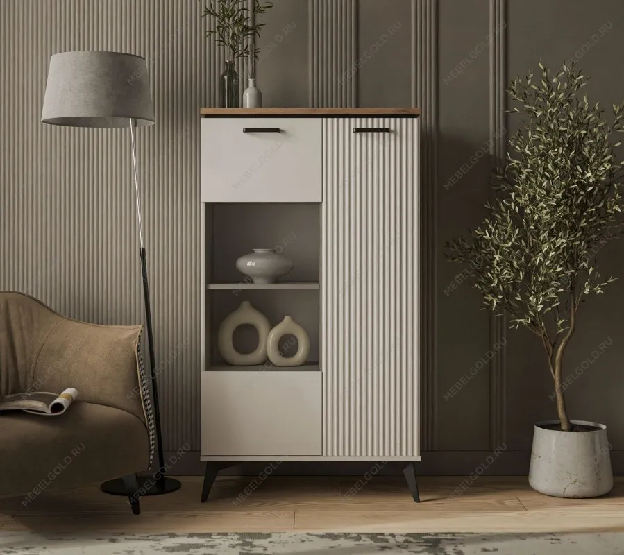 Шкаф с витриной Винати 1V1D P | изображение 1