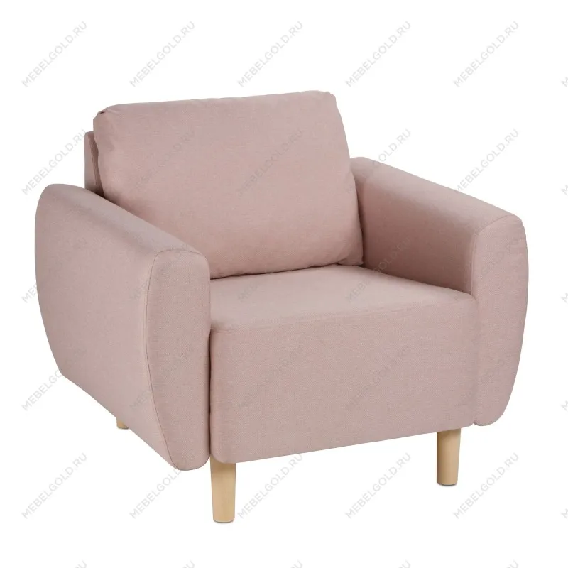 Кресло для отдыха ТУЛИСИЯ, 90х86х70 см, пастельно-розовый | изображение 2