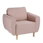 Кресло для отдыха ТУЛИСИЯ, 90х86х70 см, пастельно-розовый | изображение 2
