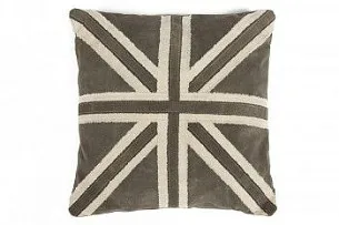 Подушка Secret De Maison BRITAIN Коричневый, Белый
