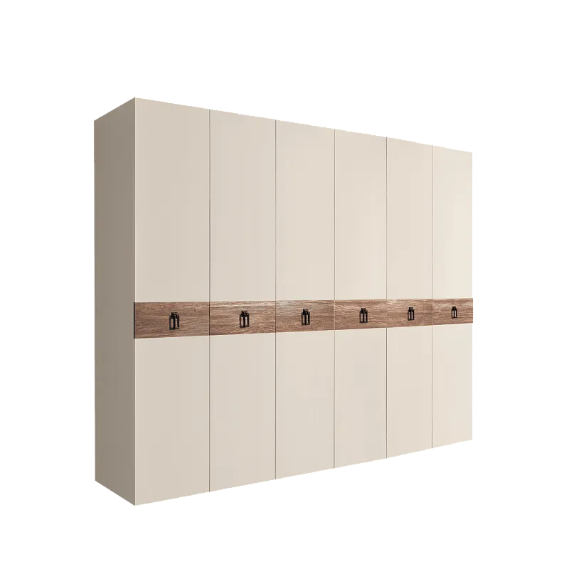 Шкаф 6-ти дв. Bogemia Wood Fa (Слоновая кость/Черный) БМШ2/6(Wo)