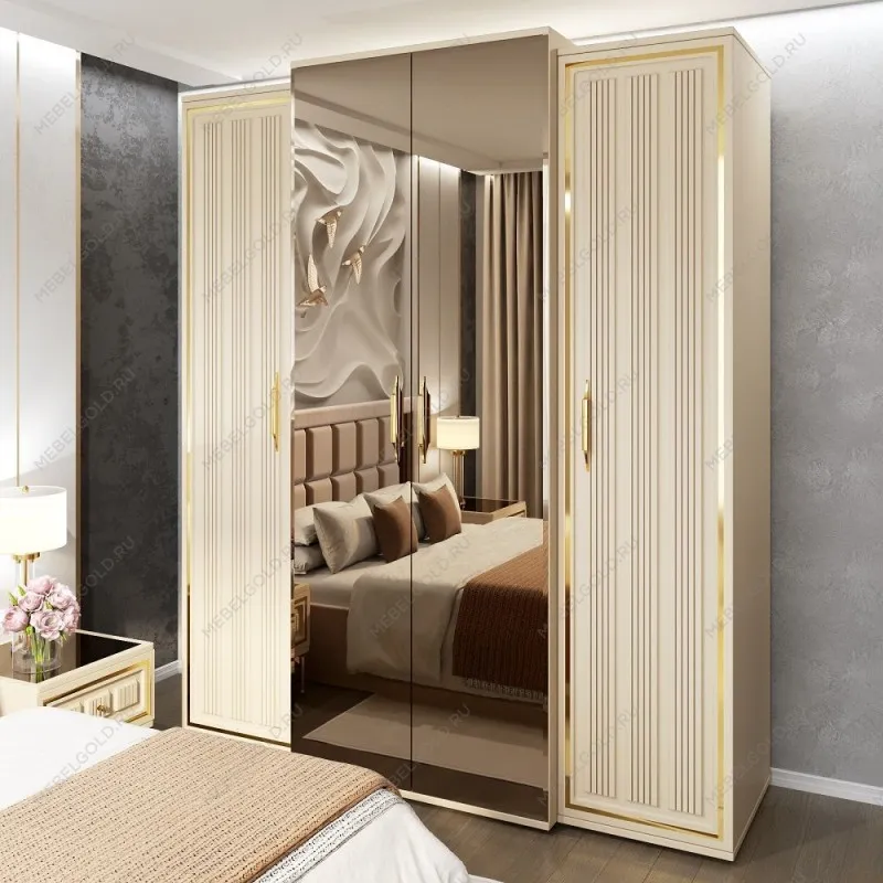 Шкаф Замира 4-дверный бежевый | изображение 2