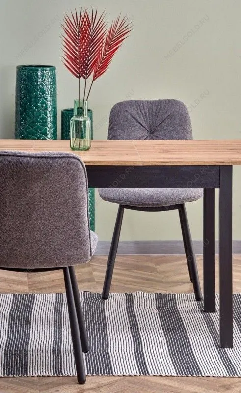 Стол обеденный Halmar GREG раскладной (дуб вотан/черный) | изображение 6