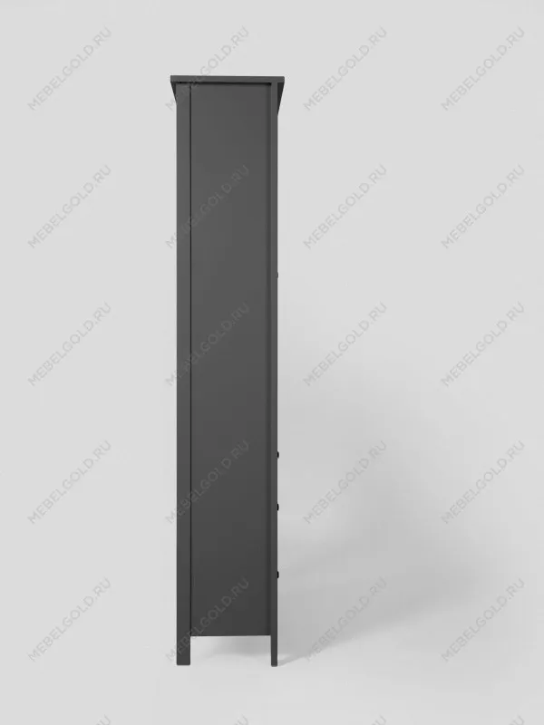 Шкаф с витриной Сага, 90х41х215 см, серый | изображение 10