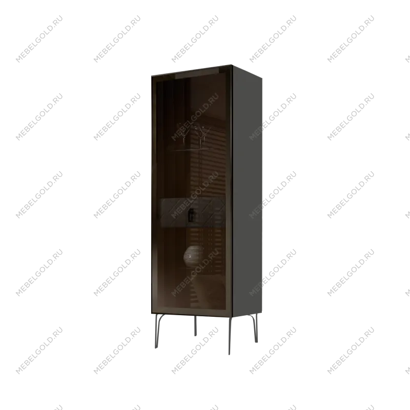 Витрина Bogemia Farfalle (Серый/Черный) БМВ1-1С(Fa)