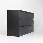 Комод Варма, 6 ящиков, горизонтальный, 160х78х40 см, шпон натурального дерева, ясень черный | изображение 12