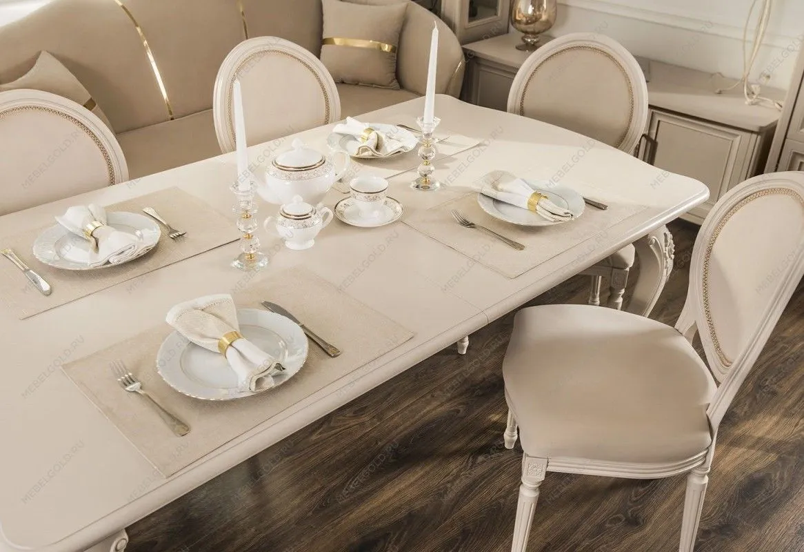 Стол Мокко прямоугольный бежевый | изображение 8