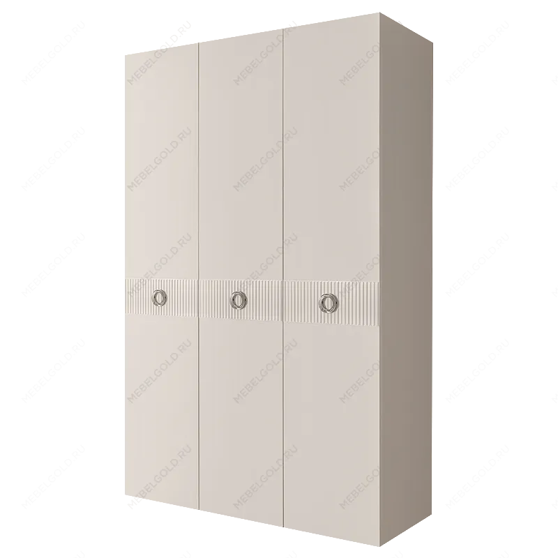 Шкаф 3-х дверный Bogemia Fillini (Слоновая кость/Хром) БМШ2/3(Fi)