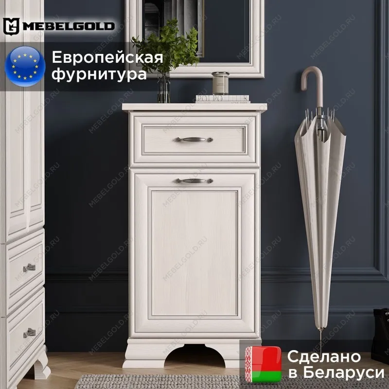 Тумба Тиффани 1D1S вудлайн кремовый | изображение 1