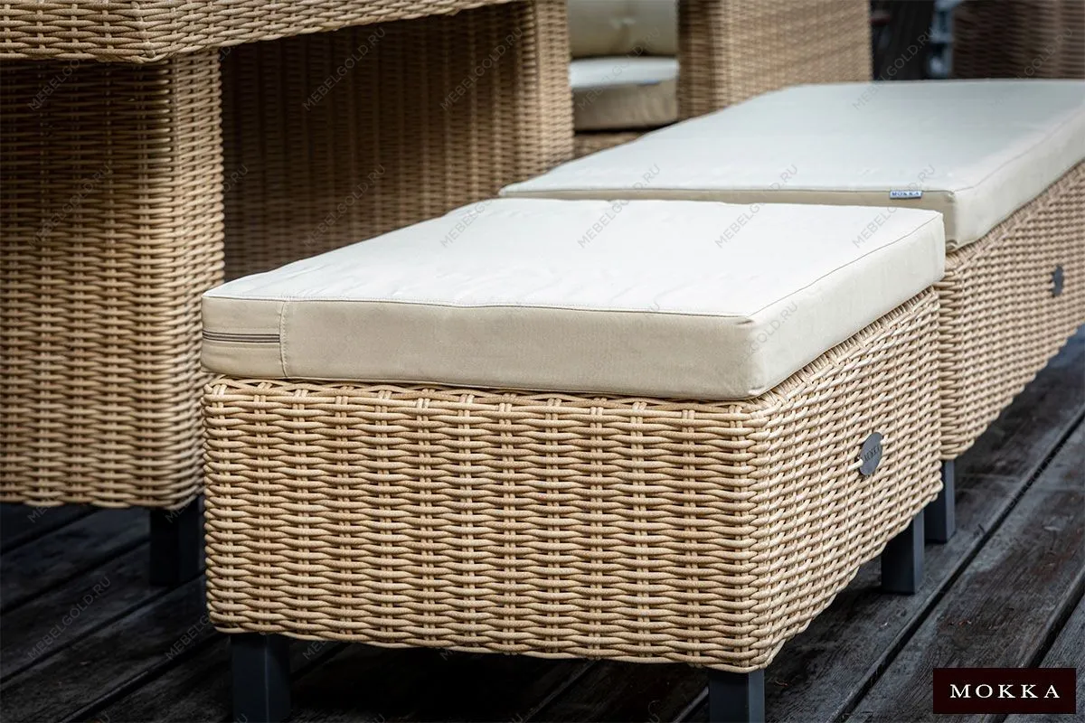 MOKKA BELLA пуф малый, соломенный | изображение 1