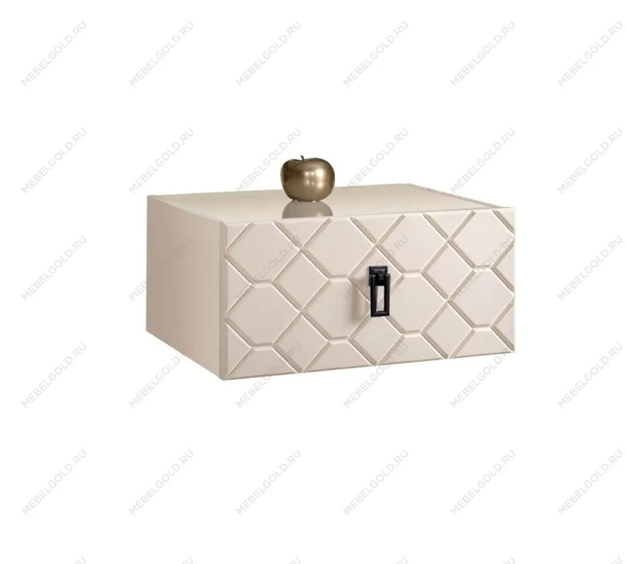 Тумба прикроватная Bogemia Fly Farfalle (Слоновая кость) (Lakobel/Черный) БМТП-1