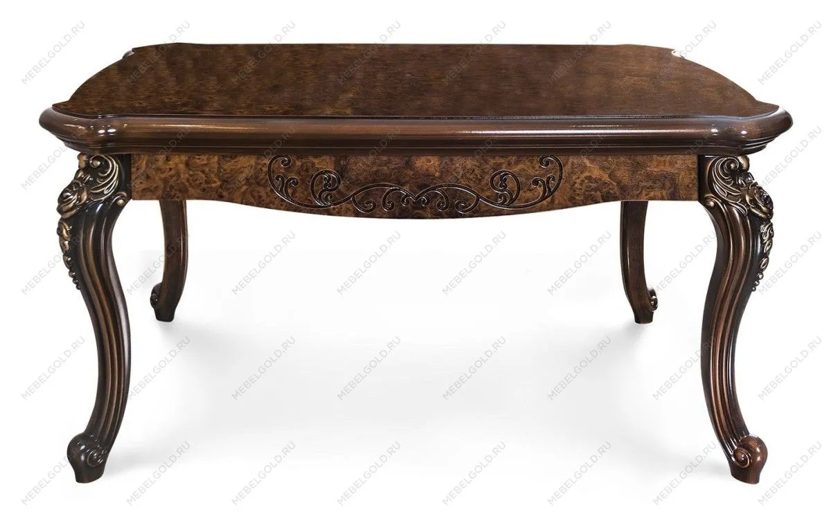 Столик прямоугольный Джоконда корень дуба глянец | изображение 1