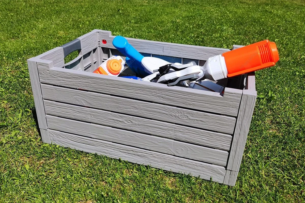 Ящик пластиковый складной Toomax Florida 50л, светло-серый | изображение 10