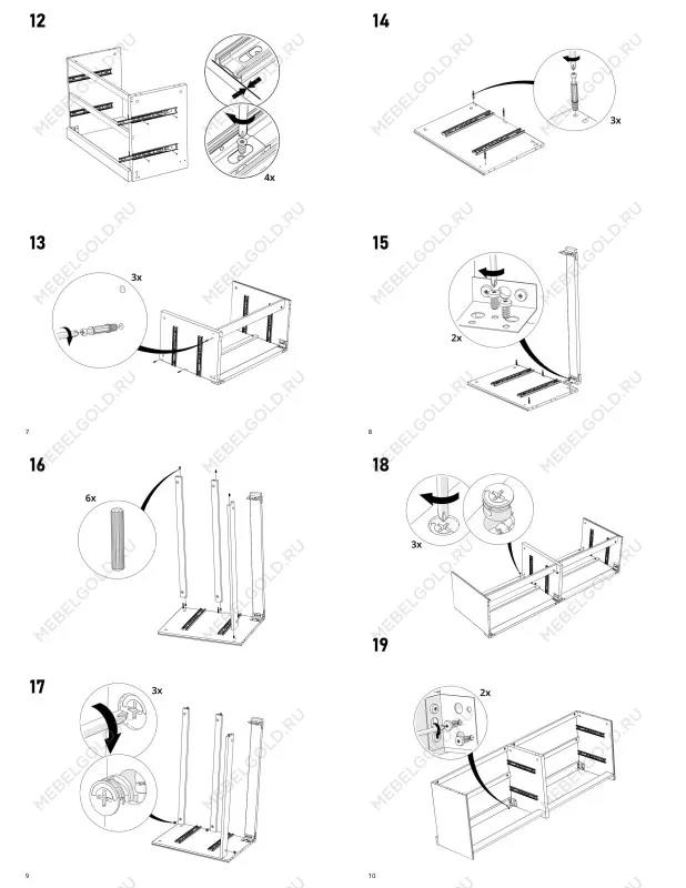 Комод Варма, 4 ящика, горизонтальный, 160х54х40 см, эмаль белая | изображение 19