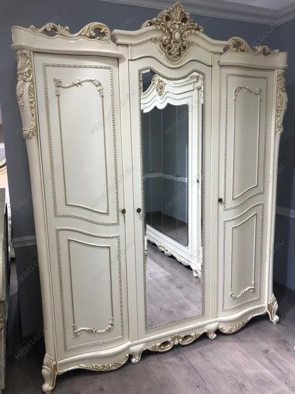 м. Римская - Шкаф Джоконда 3-дверный крем глянец | изображение 2