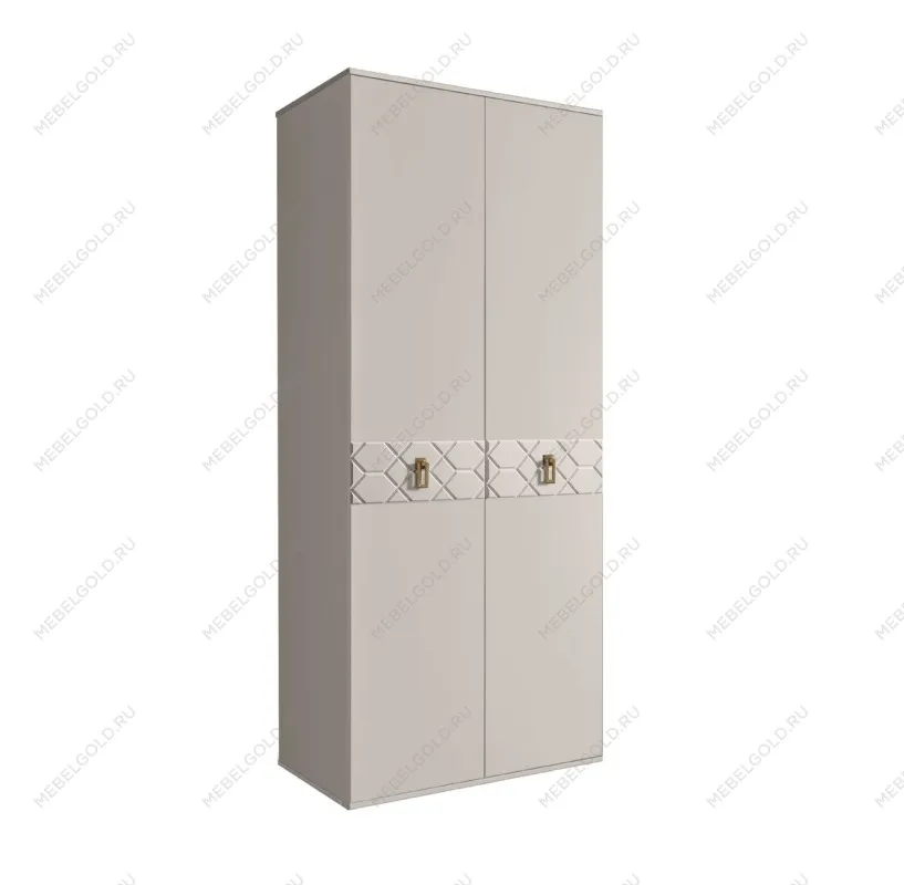 Шкаф 2-х дверный Bogemia Farfalle (Шелк/Золото) БМШ2/2(Fa)