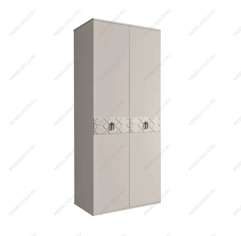 Шкаф 2-х дверный Bogemia Farfalle (Шелк/Хром) БМШ2/2(Fa)