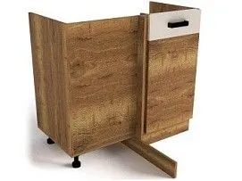 Стол под мойку угловой СМУ-100 правый, Адель (900*470*820) Дуб галифакс Табак, 20111