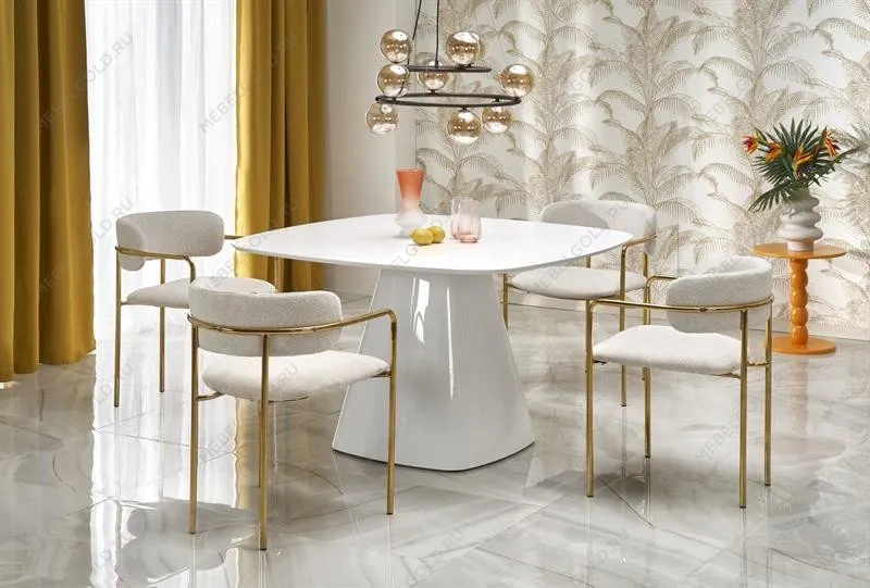 Стол обеденный Halmar FLAVIO 120 (белый)