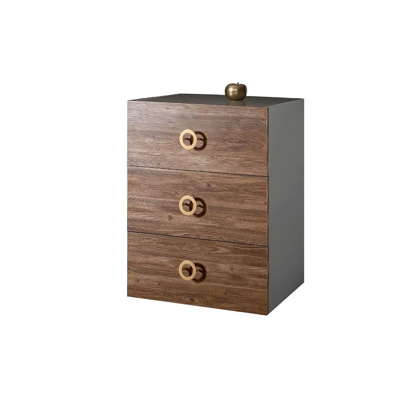 Комод Bogemia Fly Wood Fi (Серый) (Lakobel/Золото) БМКМ-1