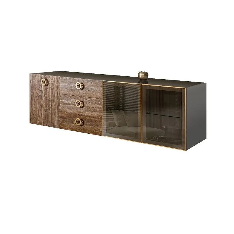 Комод 2.1м Bogemia Fly Wood Fi (Серый) (Lakobel/Золото) БМКМ-5[5][10]