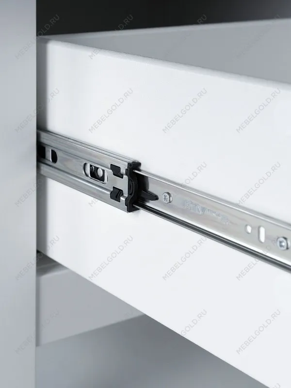 Шкаф с витриной Сага, 50х41х215 см, белый | изображение 10