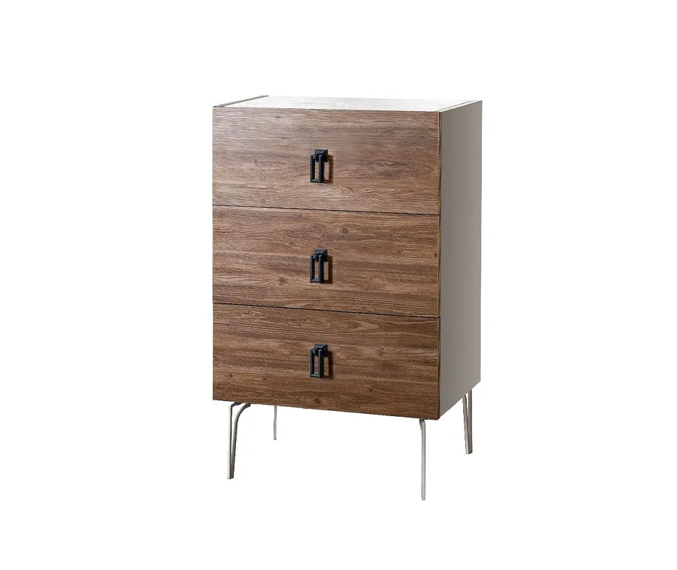 Комод Bogemia Wood Fa (Шелк) (Novabuk/Черный) БМКМ-1(Wo)