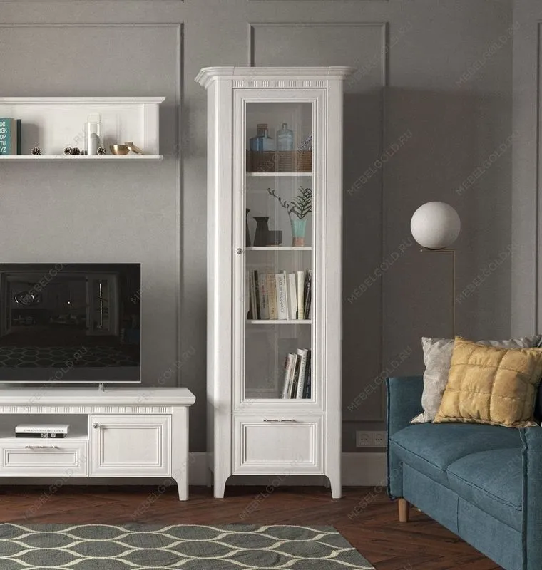 Пенал со стеклом, Клер (746*458*2054) Сосна Андерсен, 31501 | изображение 2