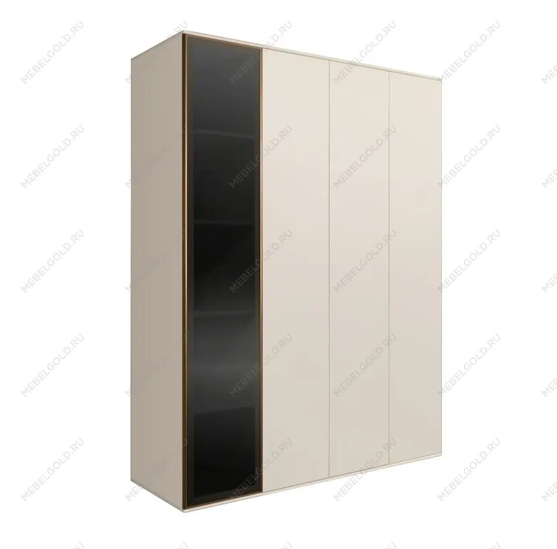Шкаф 4-х дв. Bogemia Air (Слоновая кость/Золото) БМШ2/4(1)