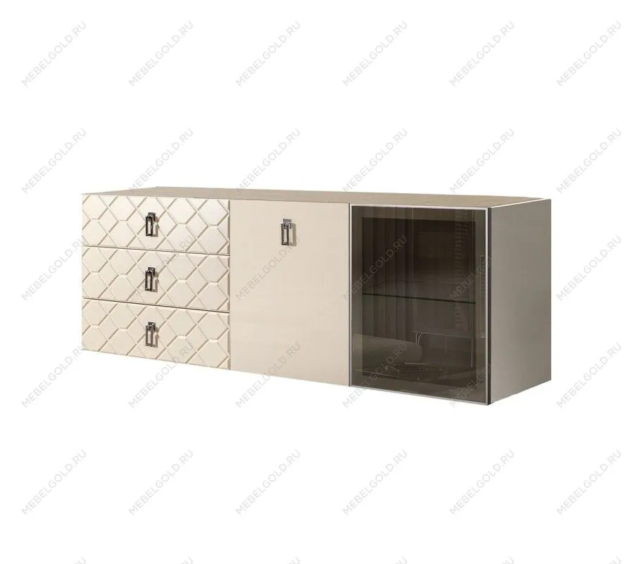 Комод 1.6м Bogemia Fly Farfalle (Слоновая кость) (Novabuk/Хром) БМКМ-4[5][10]