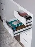 Стол письменный Ингар, 10 ящиков, 140х75х55 см, белый | изображение 4