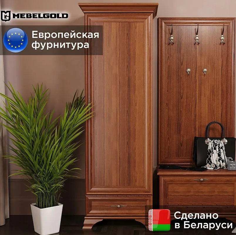 Шкаф Кентаки REG1D1S каштан | изображение 1