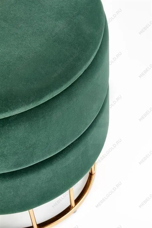 Пуф Halmar MINTY (темно-зеленый/золотой) | изображение 4