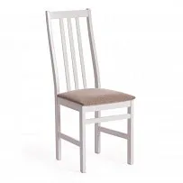 Стул SWEDEN white, ткань бежевая (Ford William 7)