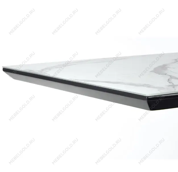 Стол обеденный Halmar DIESEL раскладной (белый мрамор/темно-серый/черный) | изображение 3