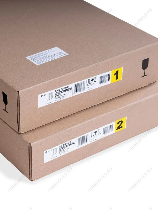 Тумба Сириус, 3 двери, 1 ящик, 117х41х124 см, дуб венге, черно-коричневая | изображение 10